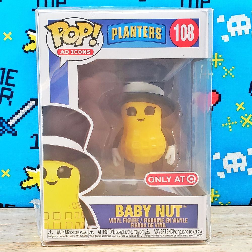 Funko PoP Ad Icons Planters Baby Nut #108 Target Exclusive + Protector New